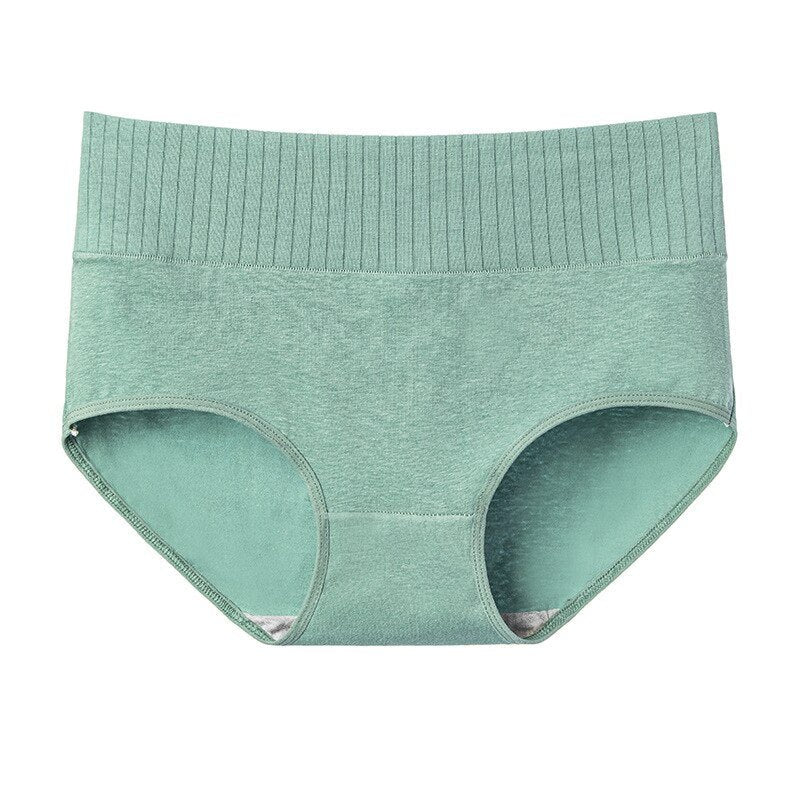 Hips and High Waist Anti Side Leakage Pure Cotton Breathable Seamless Menstrual Underpants