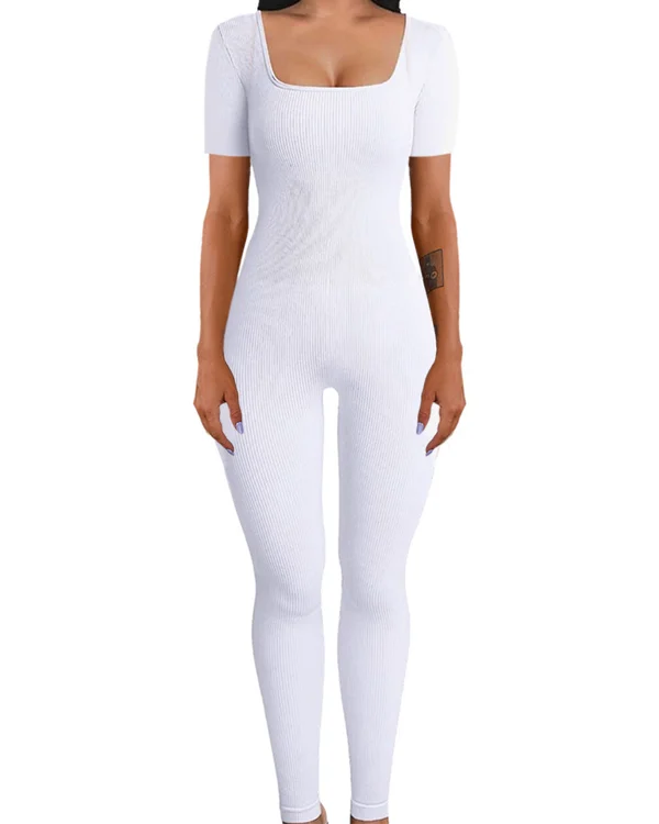 🔥Early Black Friday Sale--Jumpsuit with Tummy ControlPanel