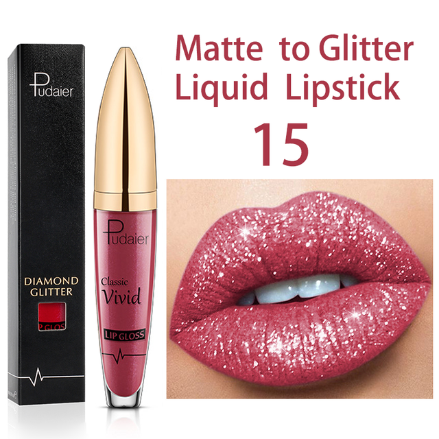 2021 PU LONG LASTING WATERPROOF DIAMOND SHIMMER METALLIC LIPCOLOR