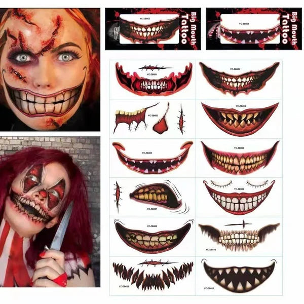 🎃HALLOWEEN PRE SALE - 49% OFF🎃Halloween prank makeup temporary tattoo