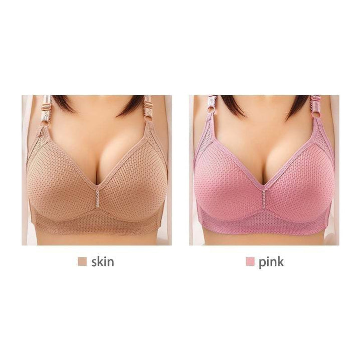 (🎁2024 New Year Hot Sale🎁)🔥Plus Size Bra Women Underwear Wire Free Comfort Soft Breathable🔥