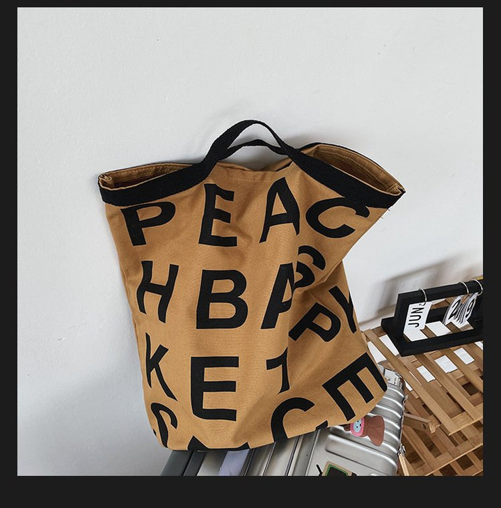 Fashionable Large Capacity Graffiti Canvas Bag