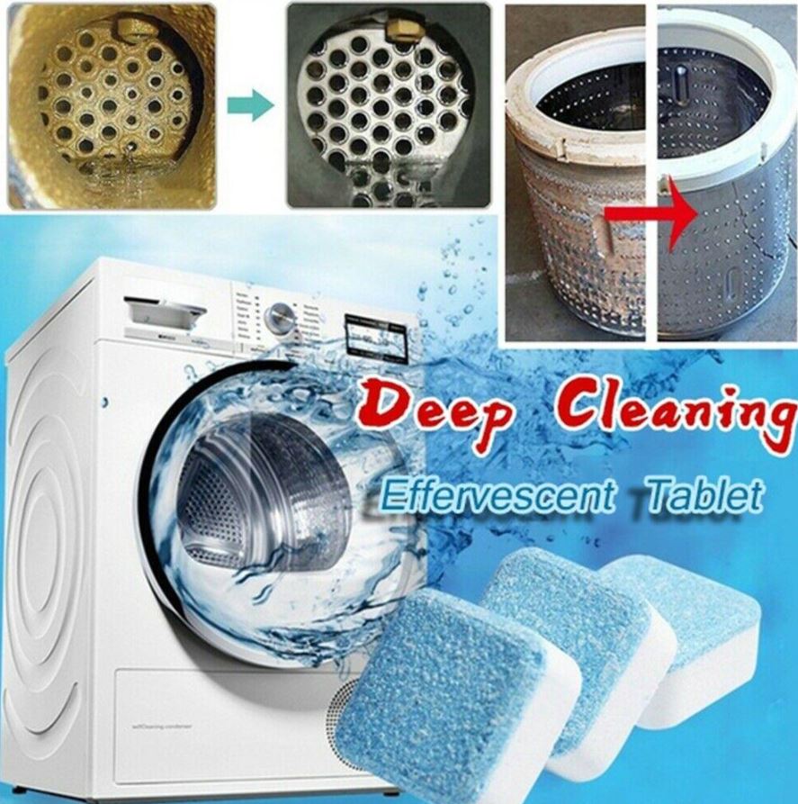 Washing Machine Deep Cleaner tablet Pack Of 12 Pcs