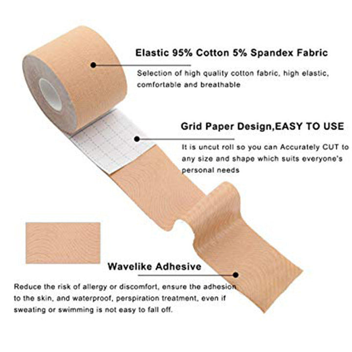 Hypoallergenic body tape to keep breasts in shape