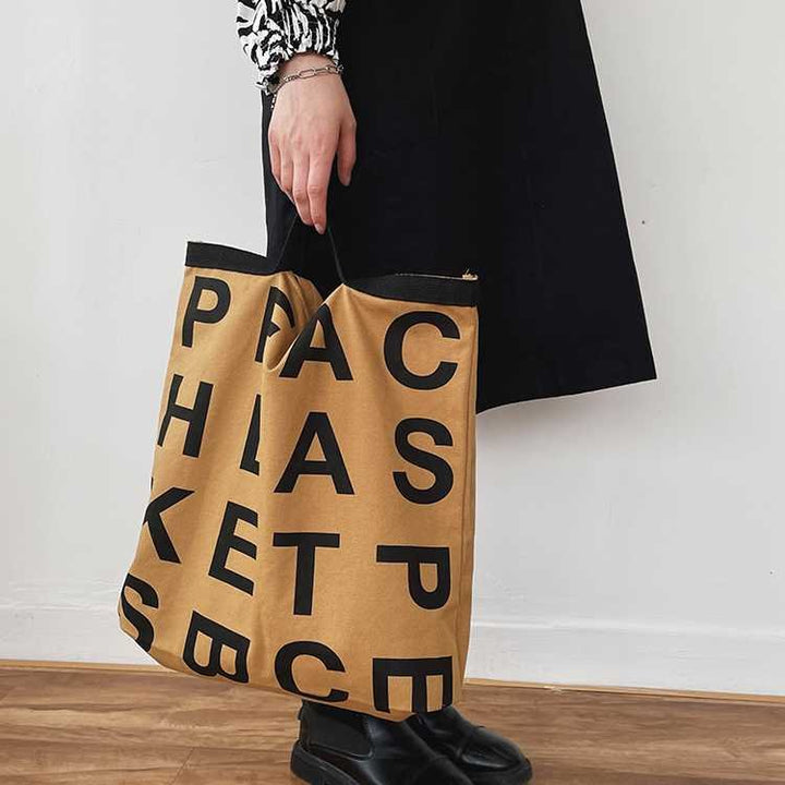 Fashionable Large Capacity Graffiti Canvas Bag