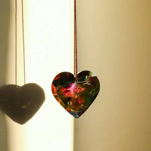 🔥LAST DAY 48% OFF 🔥 Hanging Heart Suncatcher Prism Crafts