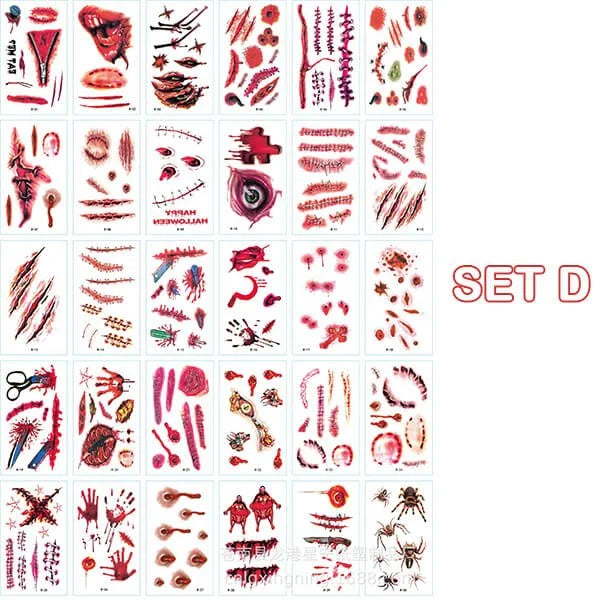 🎃HALLOWEEN PRE SALE - 49% OFF🎃Halloween prank makeup temporary tattoo