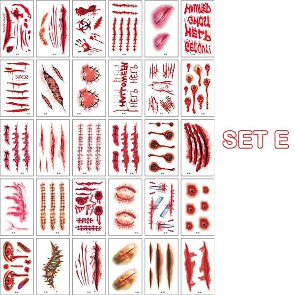 🎃HALLOWEEN PRE SALE - 49% OFF🎃Halloween prank makeup temporary tattoo