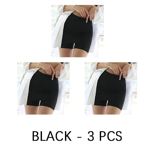 Double layer Front CrotchIce Silk Safety Shorts