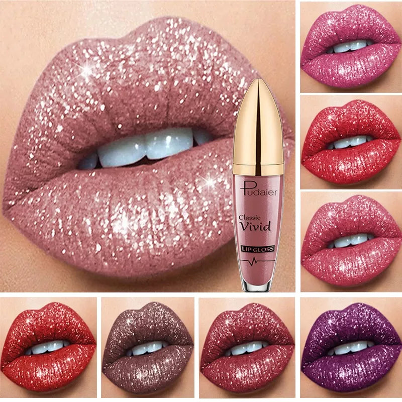 🔥New Year Sale 49% Off - Diamond Shiny Waterproof Lip Gloss🎁