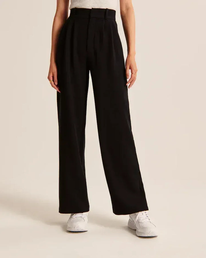 WOMENS EFFORTLESS TAILORED WIDE LEG PANTS