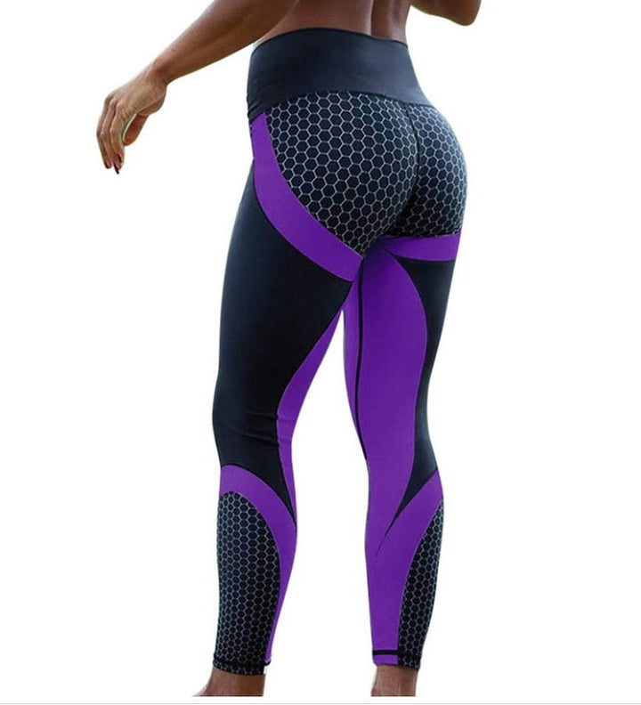 Colorblock Butt Lifting High Waist Sports Leggings