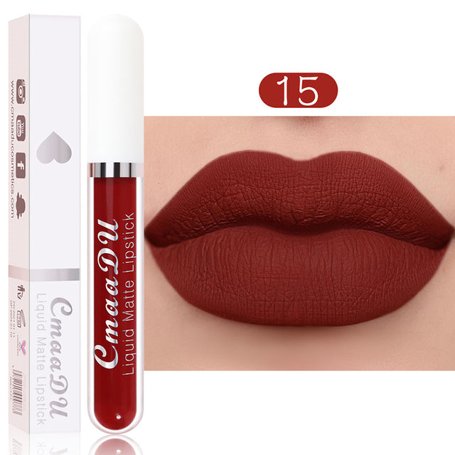 18 Color Waterproof Long Lasting Moist Lip Gloss Plumper Liquid Lipstick