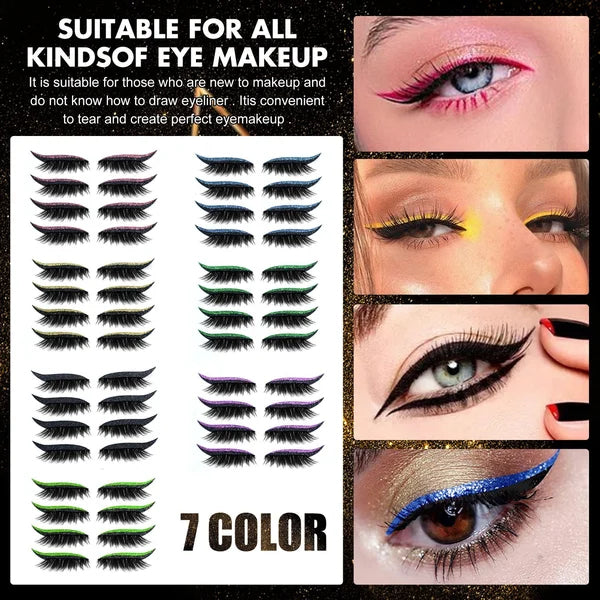 2024 New Reusable Eyeliner And Eyelash Stickers