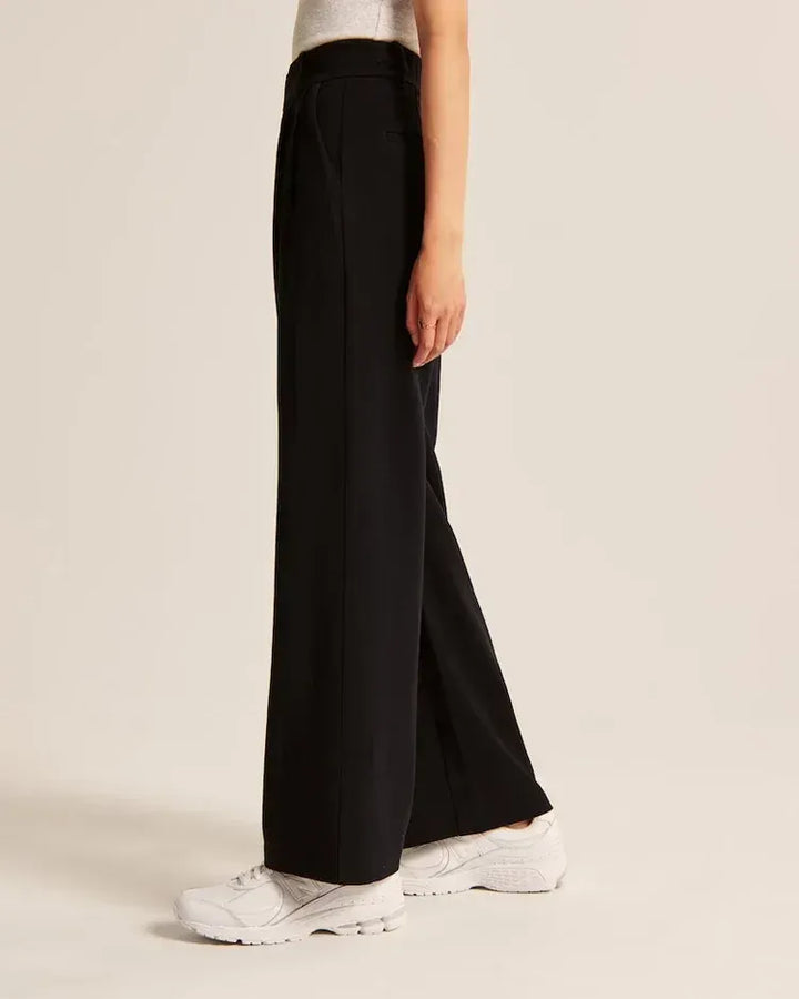 WOMENS EFFORTLESS TAILORED WIDE LEG PANTS