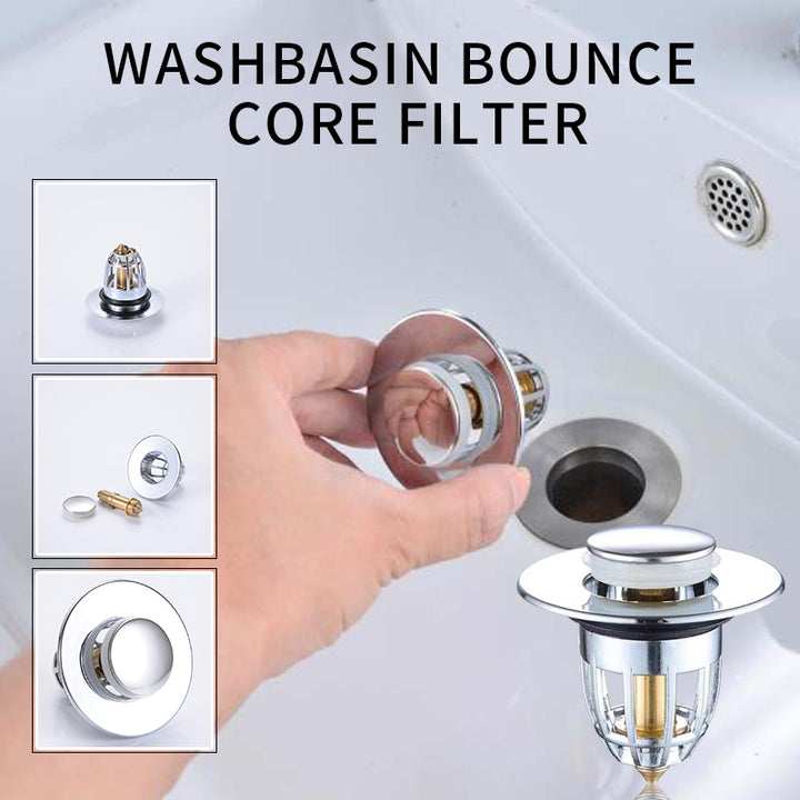 Universal Pop Up Sink Drain Filter Plug