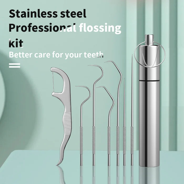 🎁Summer hot sale 🎁Stainless Steel Toothpick Set 7pcs