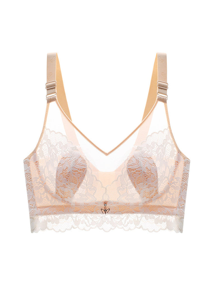 Breathable Lace Rabbit Ear Minimizer Bras