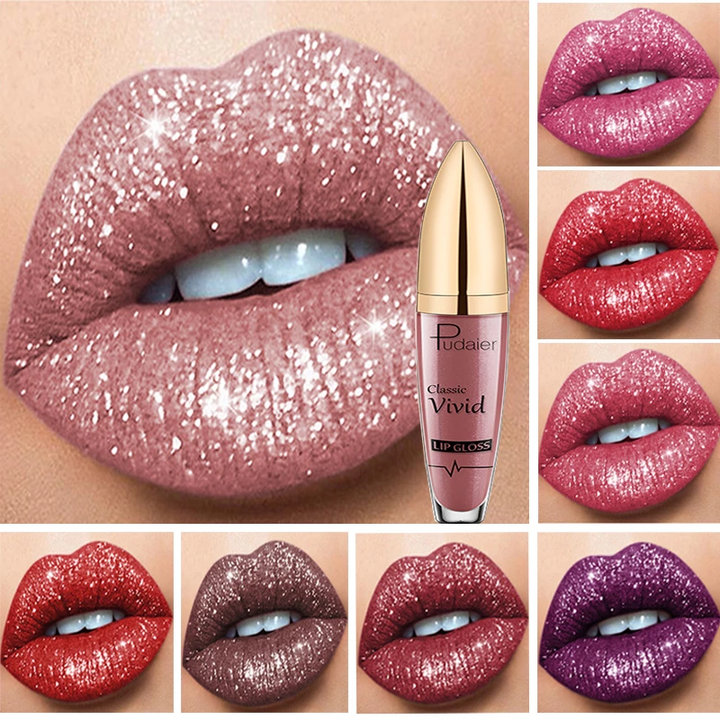 2021 PU LONG LASTING WATERPROOF DIAMOND SHIMMER METALLIC LIPCOLOR