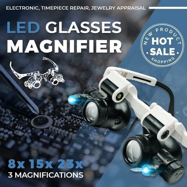 LED Glasses Magnifier 8 15 23