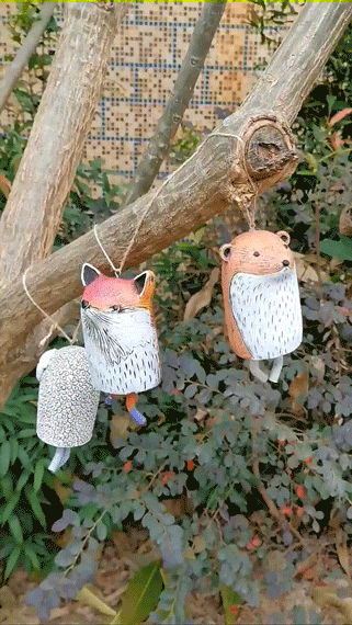 Animal Wind Chimes Resin Handicraft