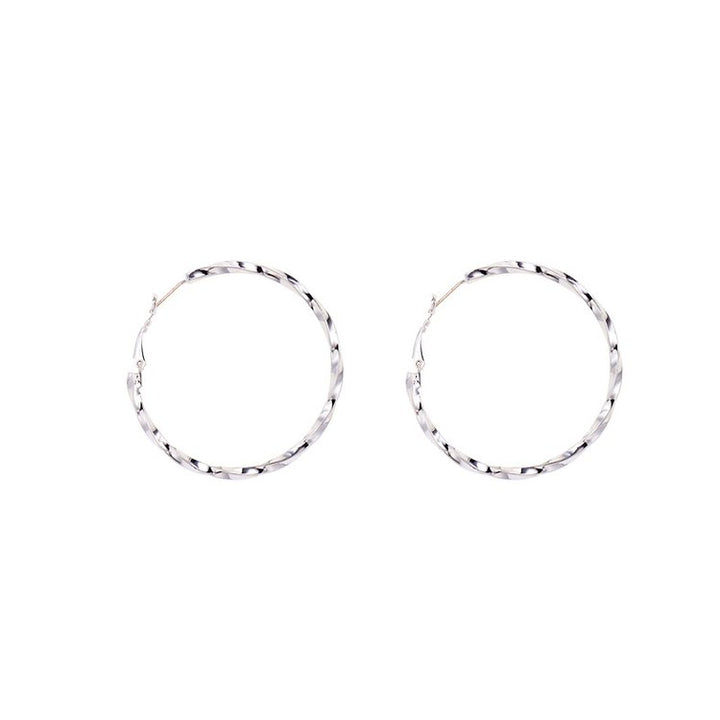 Twisted hoop earrings