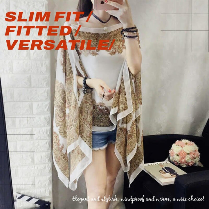 Versatile Sun Protection Chiffon Shawl