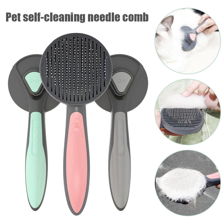 Elago Self Cleaning Slicker Brush For Dogs And Cats Pet Grooming Dematting Brush