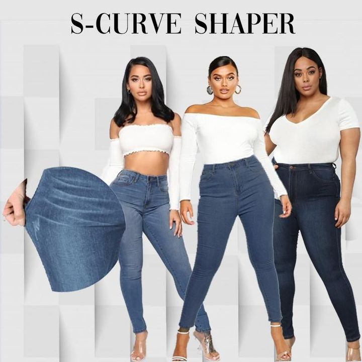 Margot Perfect Skinny Fit Stretch Pull On Push Up Plus Size Denim Jeans Leggings