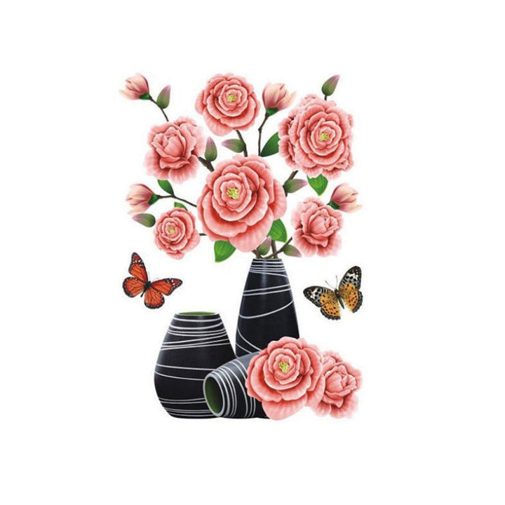 DIY Plant Vase 3D Stereo Stickers Self Adhesive