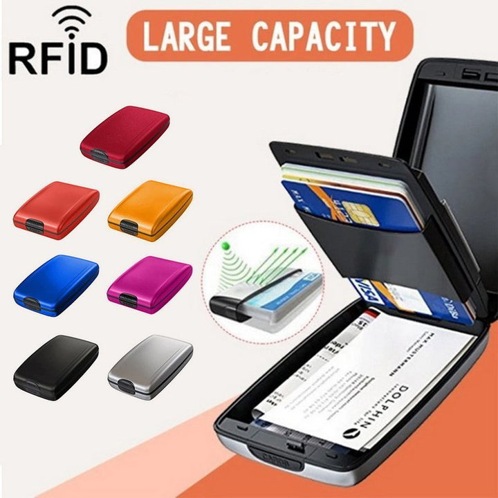 RFID ANTI THEFT ALUMINUM WALLET CLIP