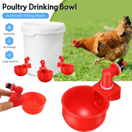 Automatic Chicken Water Cup Waterer Kit for Poultry