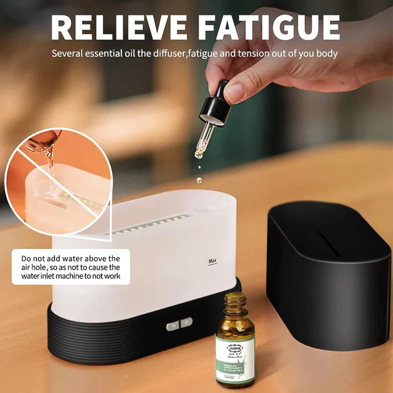 HumidiFire Aromatherapy Flam Ultrasonic Diffuser