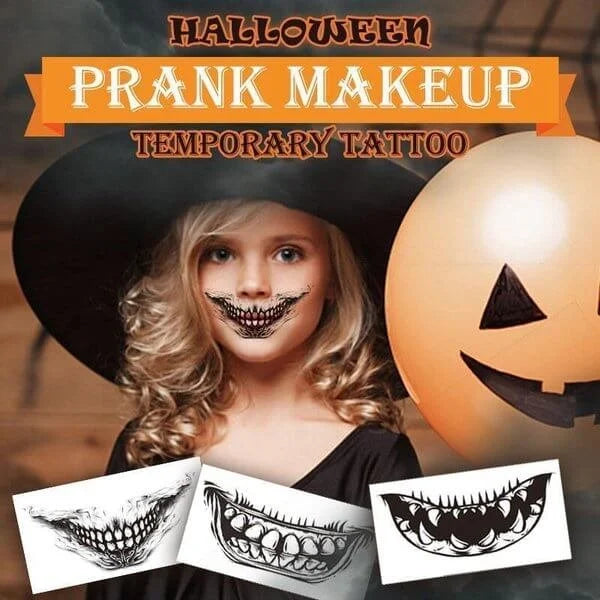 🎃HALLOWEEN PRE SALE - 49% OFF🎃Halloween prank makeup temporary tattoo