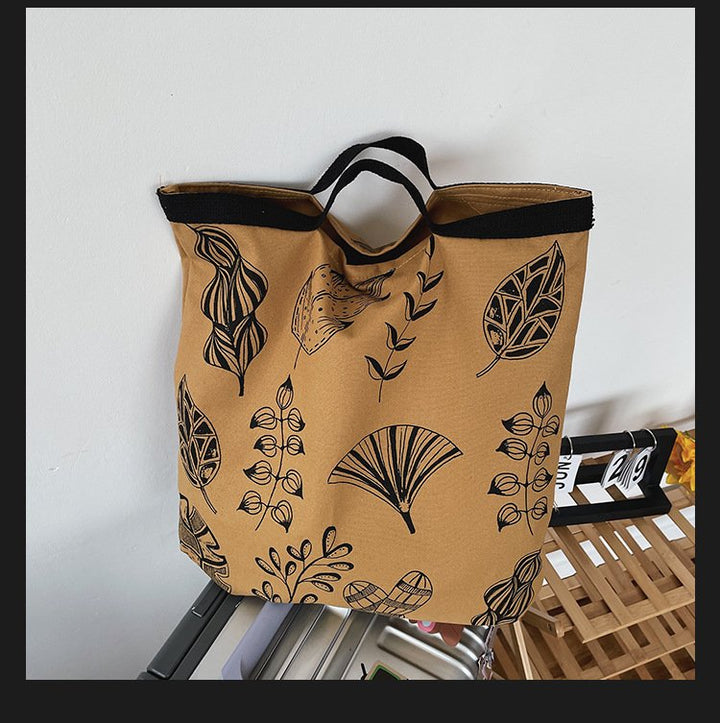Fashionable Large Capacity Graffiti Canvas Bag