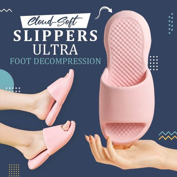 Non slip wear resistant thick soled super soft slippers