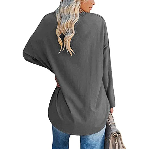 🔥Last Day Promotion-70% OFF💋Womens loose long sleeve fashion V-neck knit top