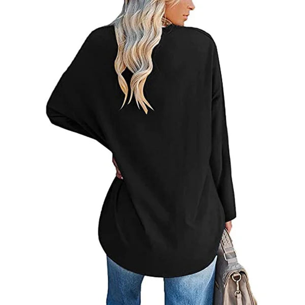 🔥Last Day Promotion-70% OFF💋Womens loose long sleeve fashion V-neck knit top