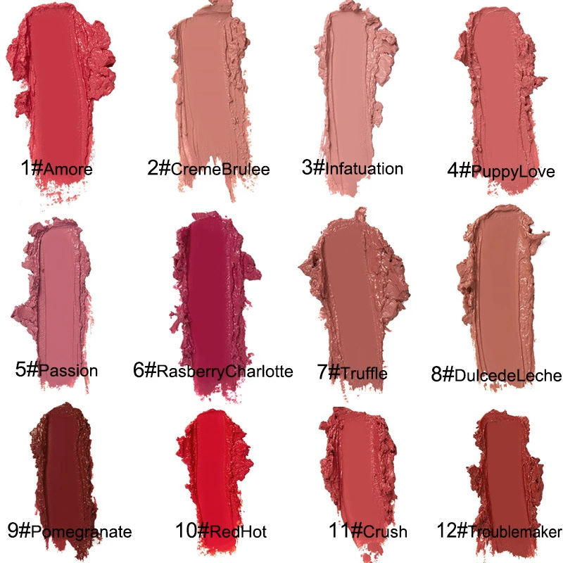 2024 NEW 12 Color Waterproof Long Lasting Moist Lip Gloss Plumper Liquid Lipstick