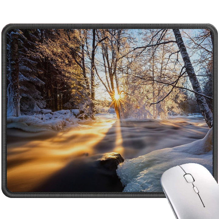 P132 Mouse Pad with Stitched Edge