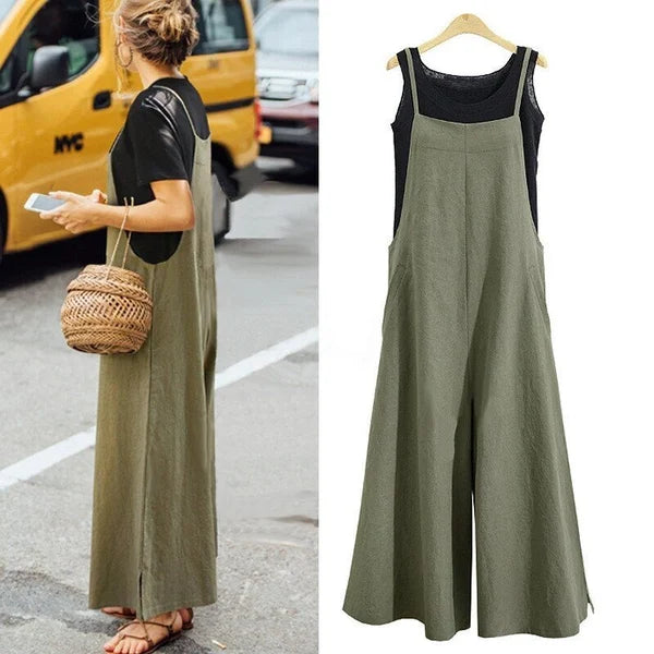 🔥SUMMER HOT SALE - 50% OFF🔥 Womens Sleeveless Oversized Casual Jumpsuit