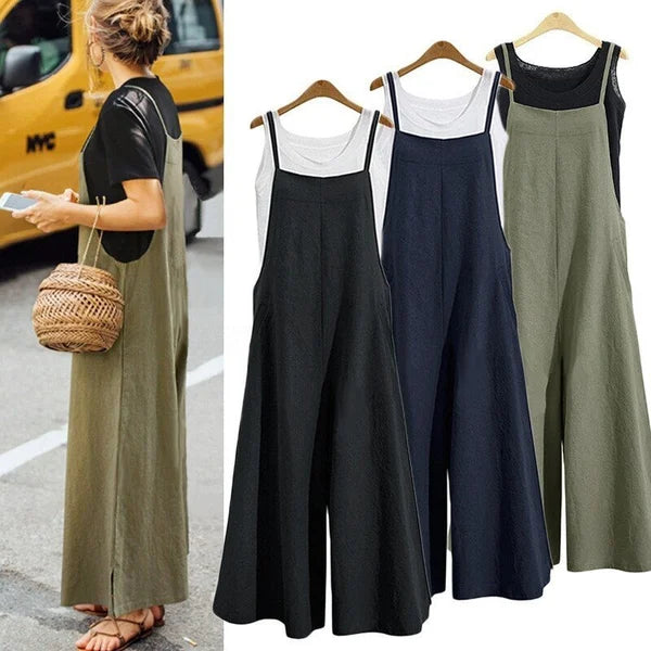 🔥SUMMER HOT SALE - 50% OFF🔥 Womens Sleeveless Oversized Casual Jumpsuit