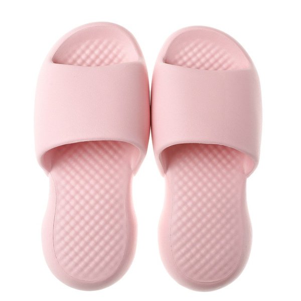 Non slip wear resistant thick soled super soft slippers