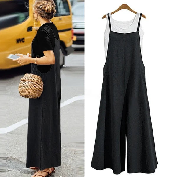 🔥SUMMER HOT SALE - 50% OFF🔥 Womens Sleeveless Oversized Casual Jumpsuit