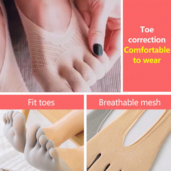 5 Finger Invisible Mesh Socks