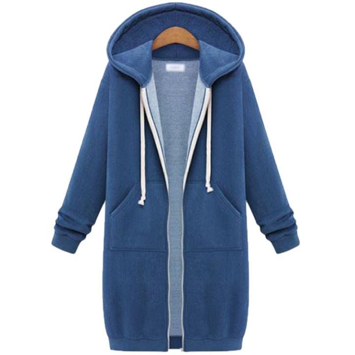 2024 Fall Winter Women s Long Hooded Sweatshirt