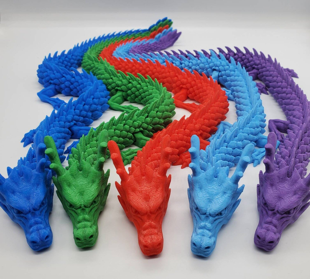 3D printed Articulated Dragon