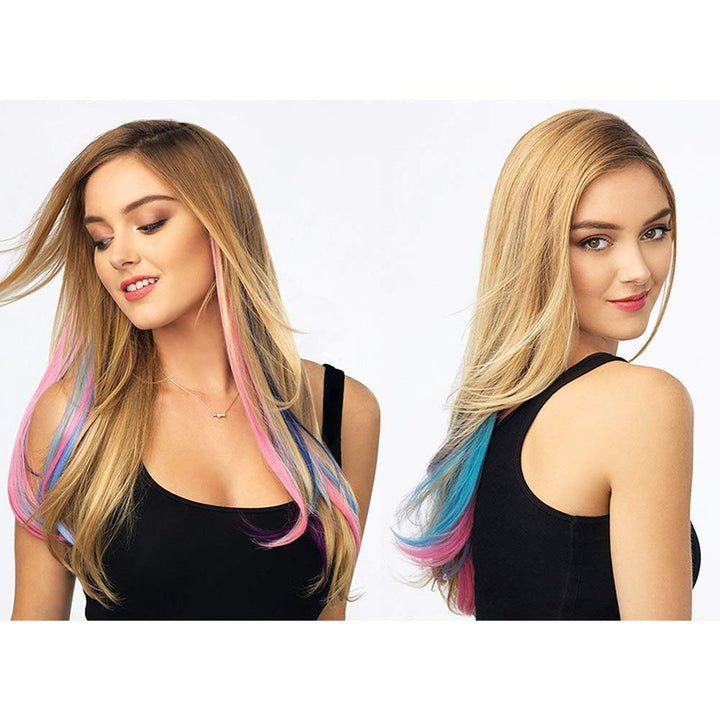 Colorful Hair Extensions Synthetic Hairpieces