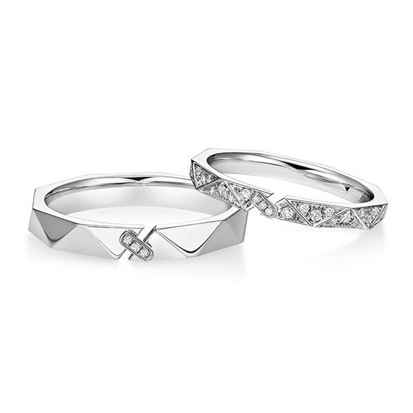 Minimalist Affectionate Couple Rings