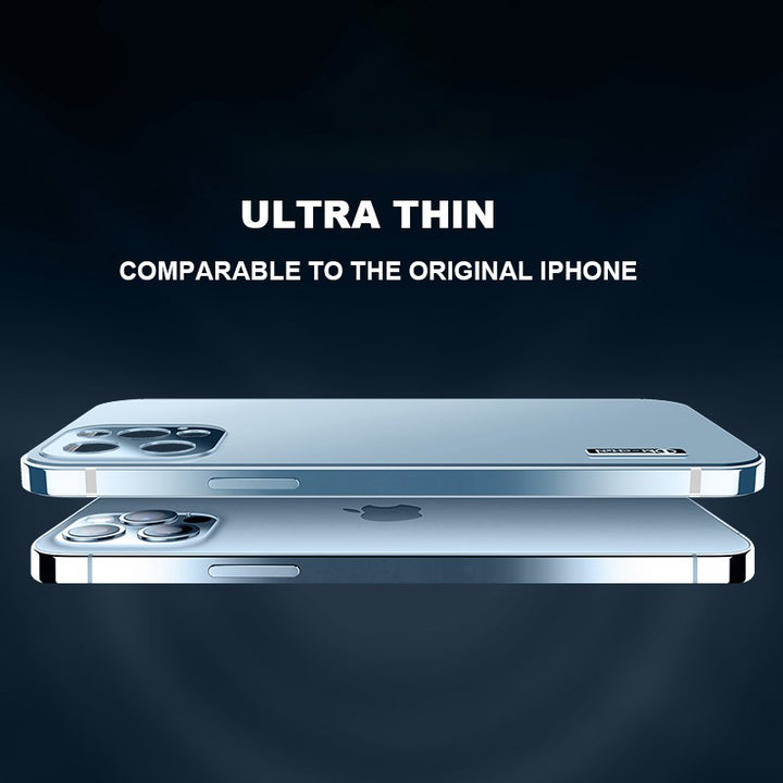 2021 Sierra Blue Stainless Steel Frame Matte Case Cover For iPhone